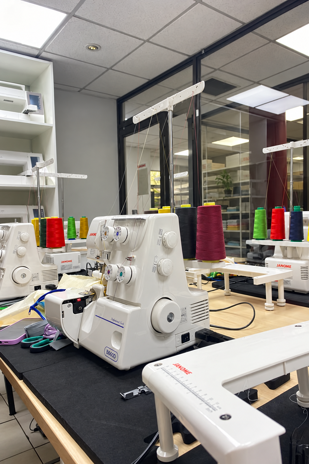 Taller de costura sin personas